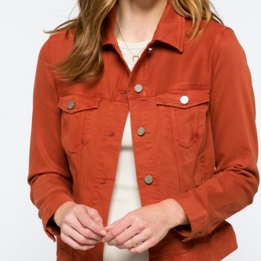 Liverpool Temma Denim Jacket Burnt Orange from Stitch Fix
